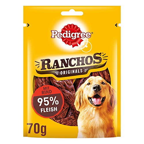Pedigree Hundesnacks Hundeleckerli Ranchos mit Rind, 1 Packung (1 x 70g)