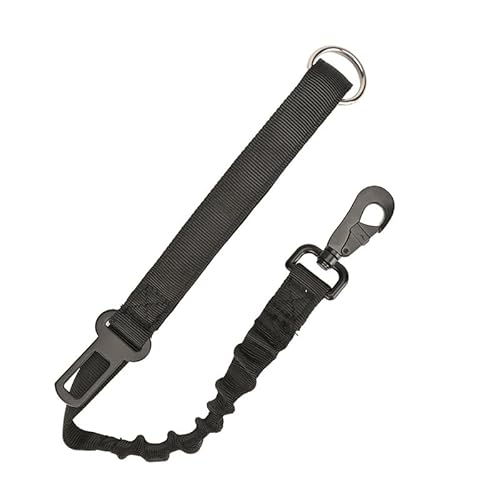 狩猟犬軍犬介助犬訓練 ロープ ドッグ ベスト スリング タクティカル トレーニング リーシュ 小中型犬用 リード - Black