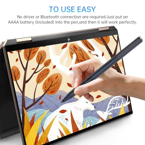 Image of Microsoft Surface Pen - Stylus for Pro 11 /9 /8 /X /10 /7+ /7 /6 /5 /4 /3, Laptop /Studio /Book 5 /4 /3 /2 /1, Palm Rejection, 1024 Pressure Sensitivity, 2500h Working Hours, Black