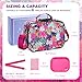 MAICHENG Smell Proof Bag with Combination Lock and Tray, Large Odor Proof Stash Box, Smell Proof Containers Crossbody Bag for Travel & Storage, Gifts for Women, Hot Pink