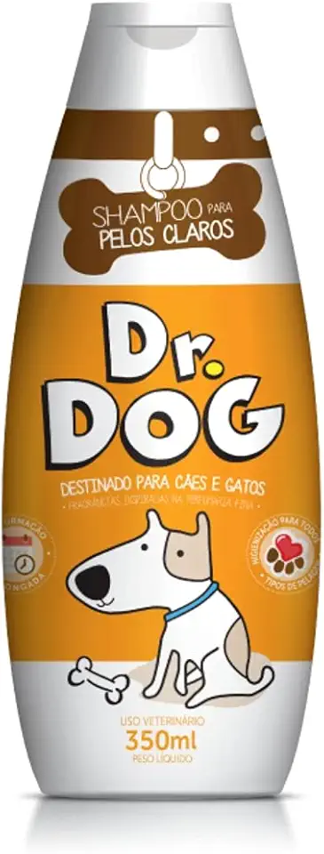 Shampoo Clareador Pet, Antialérgico, Shih Tzu, Lhasa, Não arde os Olhos, indicado para lágrima ácida. Fórmula Hipoalergênica, para peles sensíveis