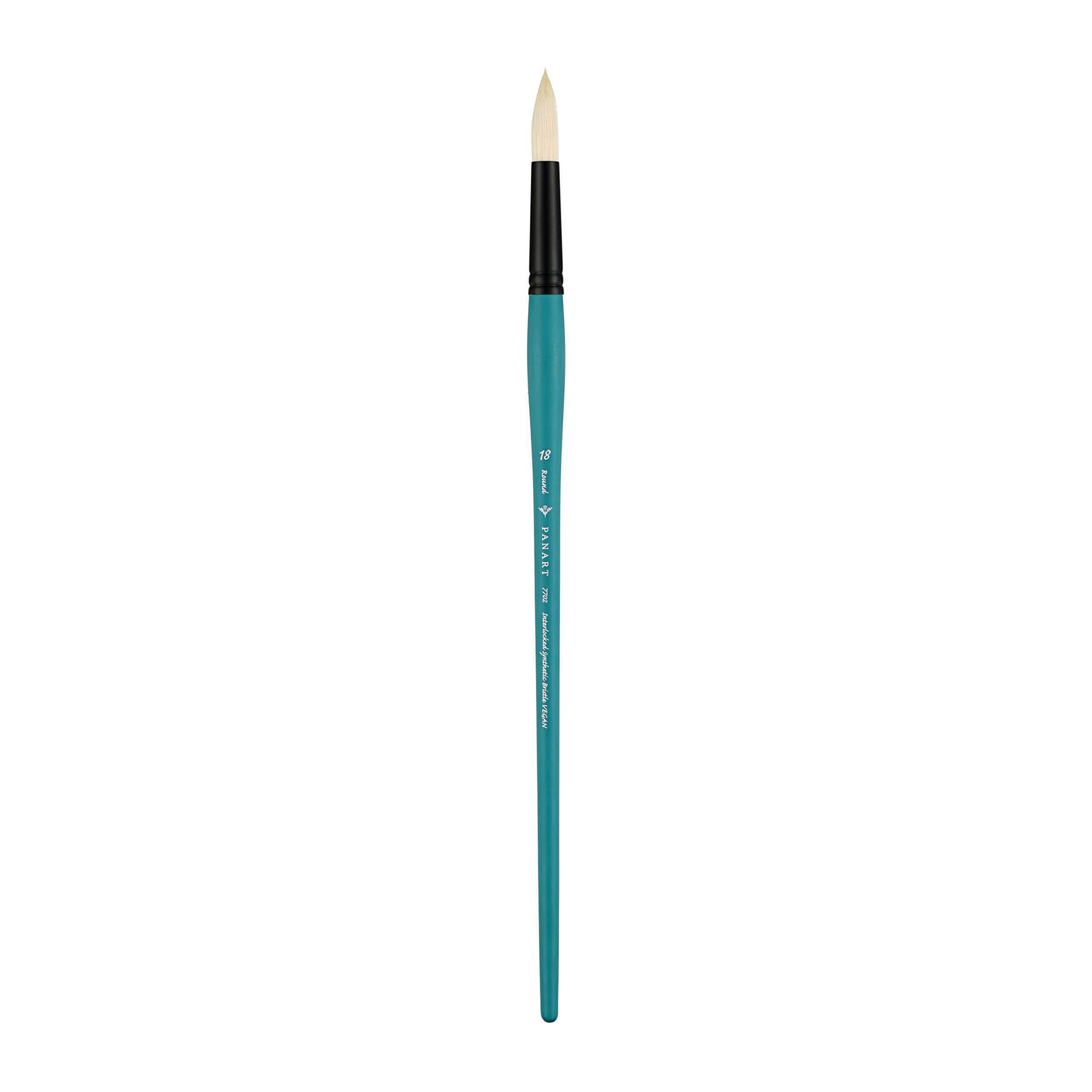 Pan Art Bristle Round No. 18 – Detail & Wash Brush for Oil Paints – Studio-Quality Painting Tool Paintbrush for Fine Art, Craft & Illustration – 1 Unit