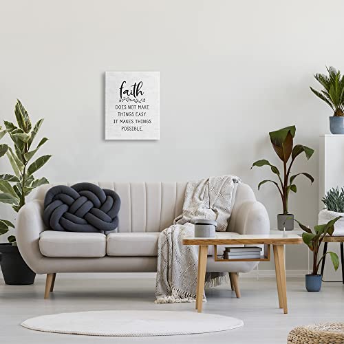 Image of Stupell Industries 'Encouraging Faith Quote Rustic Botanical'| Canvas Art