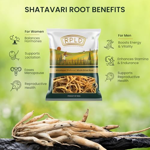 Image of Premium Shatavari Root 100g (Asparagus Racemosus) | Natural Himalayan Shatawar Whole Dried Roots | Traditional Ayurvedic Herb for Health & Immunity