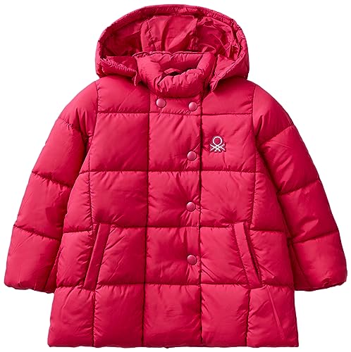 United Colors of Benetton Giubbotto 2wu0gn01h, Giacca Bambine e ragazze, Ciclamino 2E8, 82