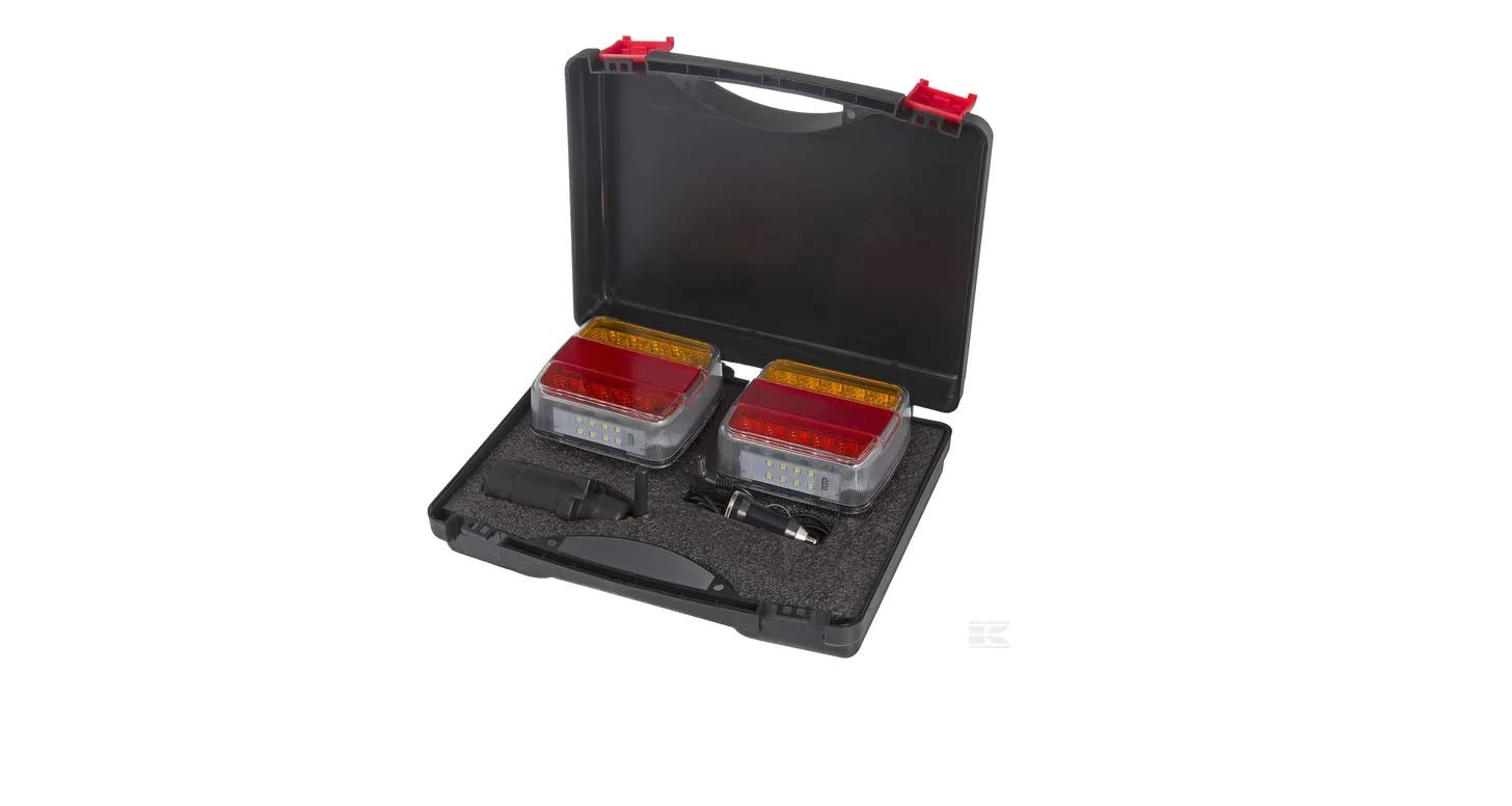 KRAMP Kabelloser Leuchtsatz, Heckleuchte, Fahrtrichtungsanzeiger, Positionsleuchte, Bremsleuchte, 12V, LA60025