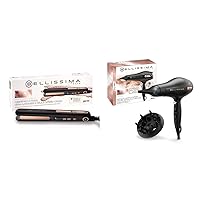 Bellissima Imetec Creativity Ceramic & Tourmaline, Piastra Per Capelli