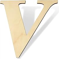 Vista 18 de Letras de madera en blanco de 12 pulgadas, letras de madera sin terminar de 1/4 pulgadas de grosor, letras decorativas del alfabeto para decoración