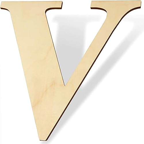 Letras de madera de 12 pulgadas de alto, letras de madera sin terminar de 0.28 pulgadas de grosor, letras de madera en blanco para decoración de