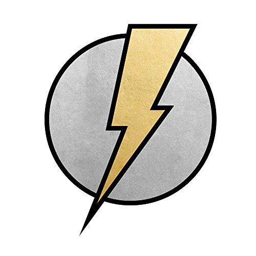 LIGHTNING BOLT set of 25 premium Fun Tats kids waterproof temporary metallic superhero inspired Flash Tattoos–party favors, party decor, lightning bolt, kids tattoo, kids party favor