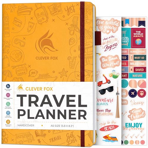 Clever Fox Travel Journal – Vacation & Trip Organizer with