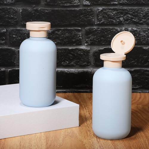 Image of Healeved 2pcs Travel Toiletries Bottles Leak Refillable Containers for Shampoo Lotion Stylish Each for Outdoor Adventures and Business Trips