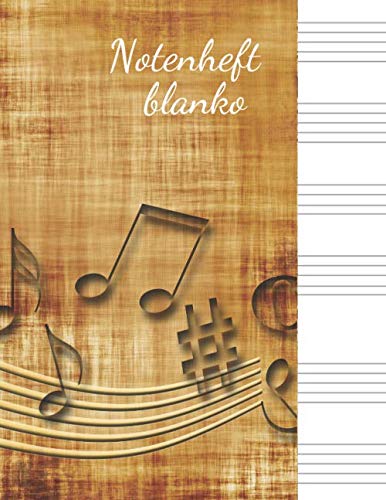 Amazon.com: Notenheft blanko: Notenheft blanko,notenblatt leer