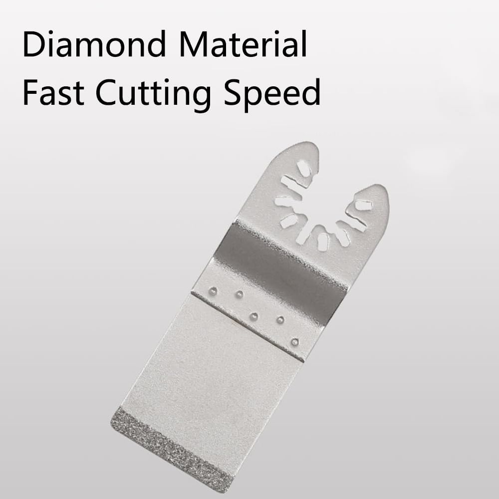 振動ブレードツールセット、4点多機能ダイヤモンド切削工具、グラウト除去ツールの最先端電動工具シルバー。