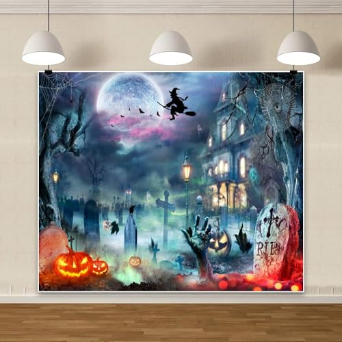 Toile de fond Halloween maison hantée pour éveiller la magie et le grand frisson