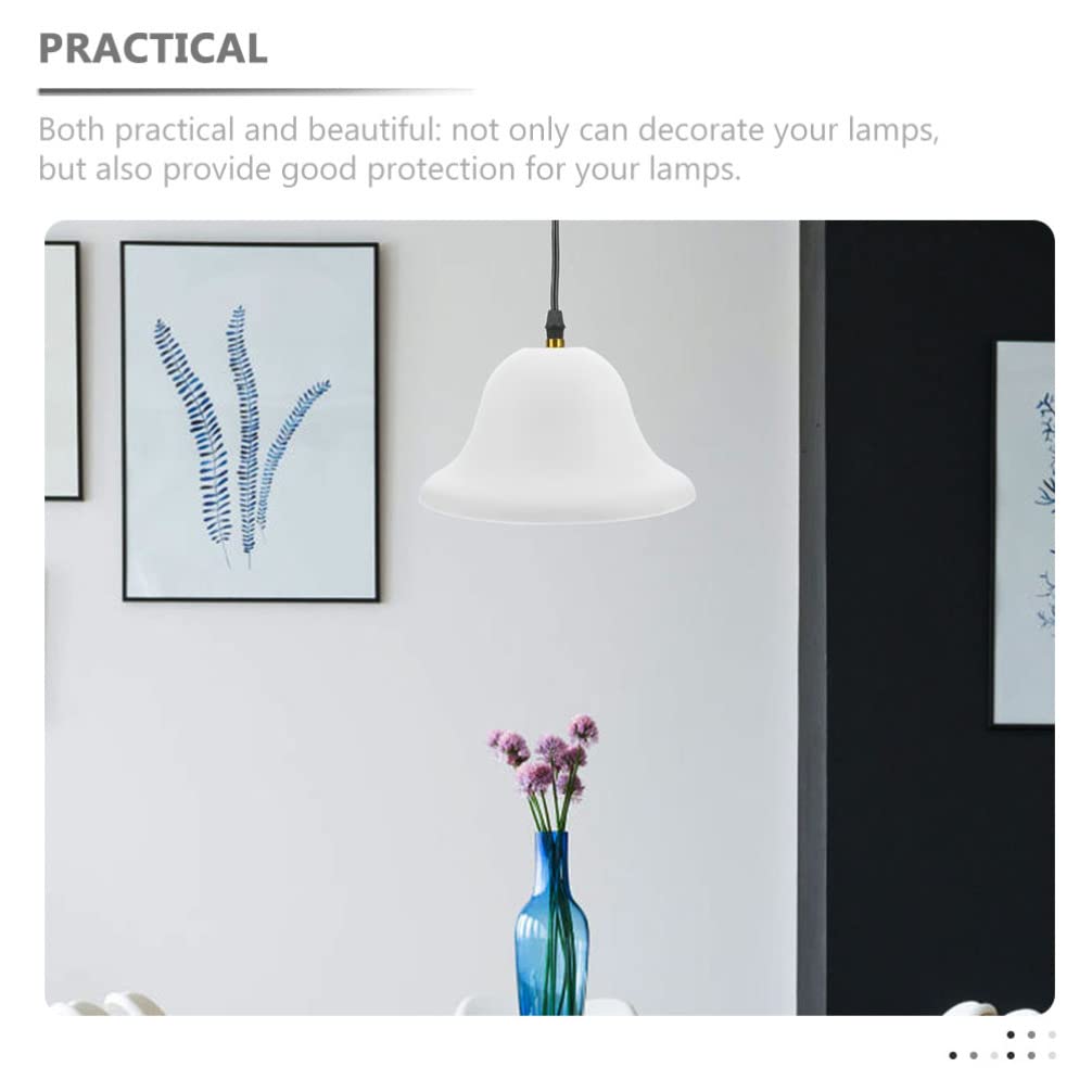 4 unids Campana en forma de pantalla de lámpara Torchiere reemplazo de pantalla de hongo cubierta de luz de ventilador de techo globos reemplazo para mesa piso lámpara de pared 3