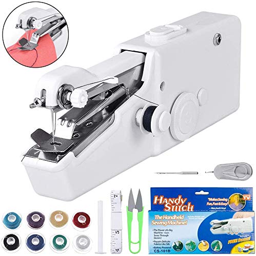 SANGE Mini Sewing Machine, Portable Electric Handheld Sewing Machine for Kids/Beginners to Quick