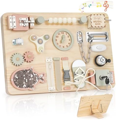 Joyreal Gran Paneles Sensoriales Montessori - Tablero Sensorial M...