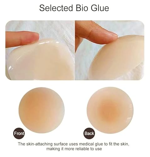 Silicone Nipple Covers Adhesive Bra Invisible Strapless Sticky Bra Petals Breast Lift Pasties For Women Light Nude #TOP3