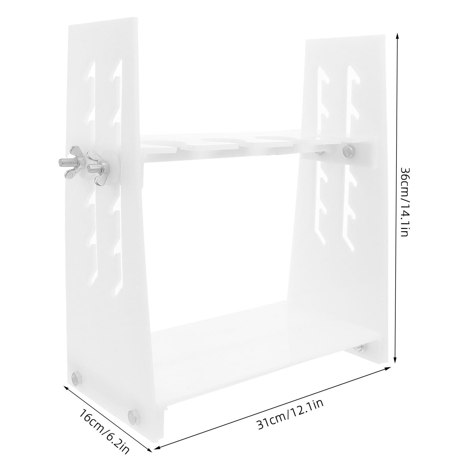 Soporte para Embudos de Laboratorio de 4 Orificios, Altura Ajustable