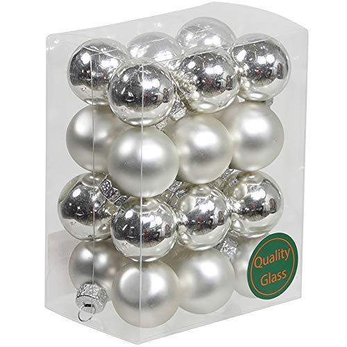 Kleine Baumkugeln aus Glas Ø 2 cm/2,5 cm/3 cm - Christbaumkugeln...