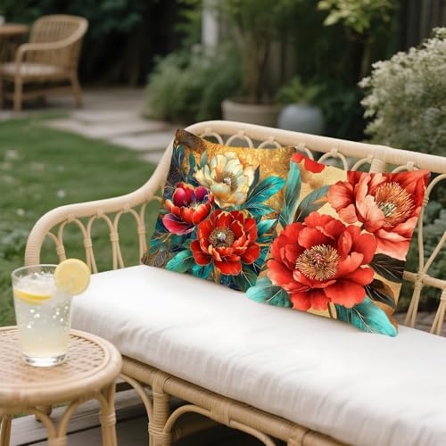 Housse coussin 45x45cm imperméable avec fermeture éclair invisible - 5
