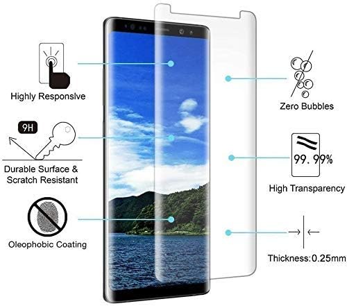 Glass Screen Protector for Samsung Galaxy S9, 3D Curved 9H Hardness Tempered Glass, High Definition, Case Friendly Bubble-Free for Galaxy S9 Glass Screen Protector (Black)