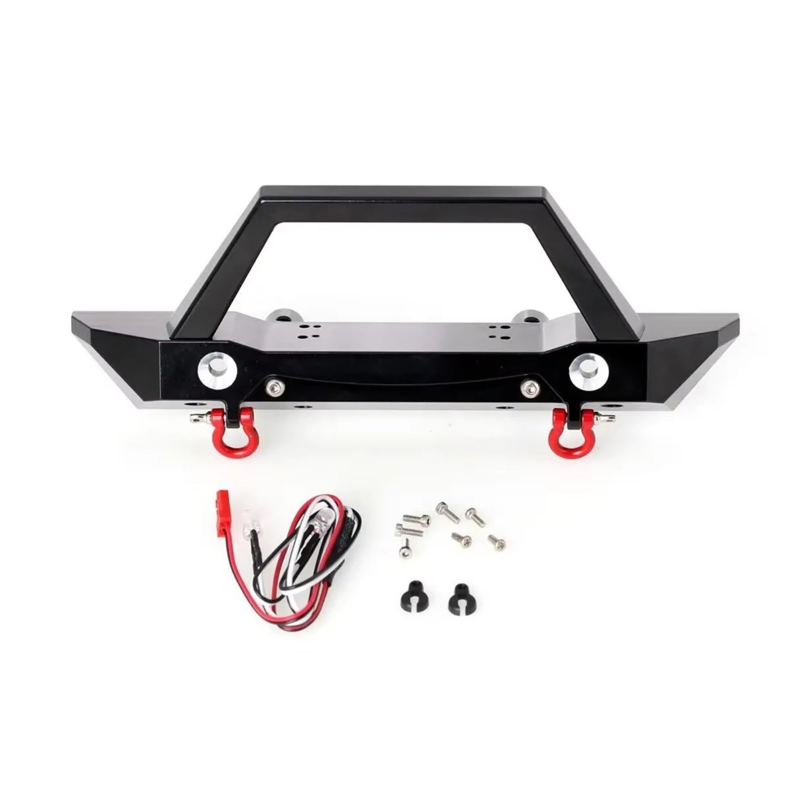 Per Axial Per SCX6 1/6 CNC Paraurti Anteriore Alluminio Con Lampada RC Crawler Parti Automobili Aggiornamenti Accessori Componenti Decorazioni Ricambio RC Ricambi Modellismo