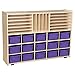 Contender C14009PPF-C5 (COO2Z) Multi-Storage with Purple Trays - Assembled with Casters