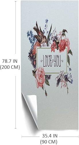 Miniatura 10 de Película para ventana con patrón de decoración de casa de campo, árboles de álamo con hojas doradas en bosque nevado a principios de invierno,