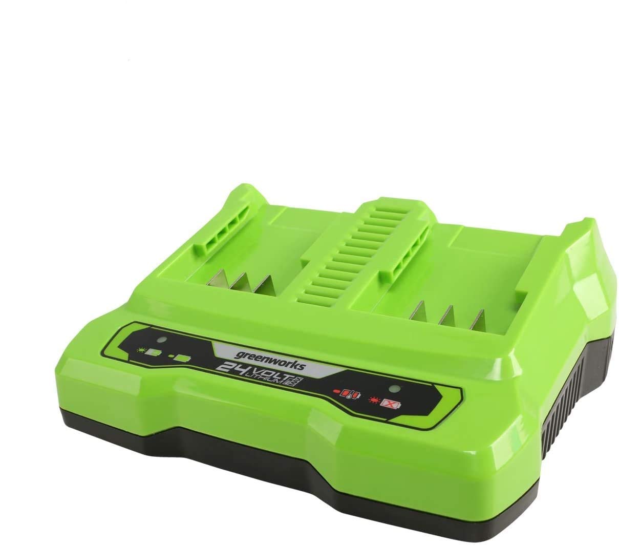 Lot De 2 Batteries 24V 3.0Ah + Chargeur Double Port Pour Greenworks G24B2 G24B4 - Remplacement Puissant