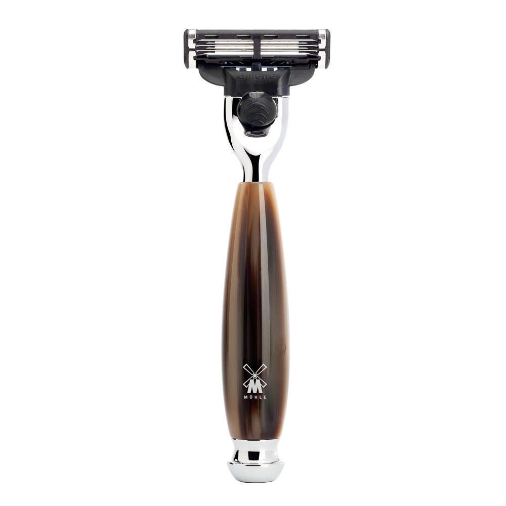 Set Afeitado Mühle Brocha Afeitar, Maquinilla Gillette® Mach3 & Bol Serie Vivo