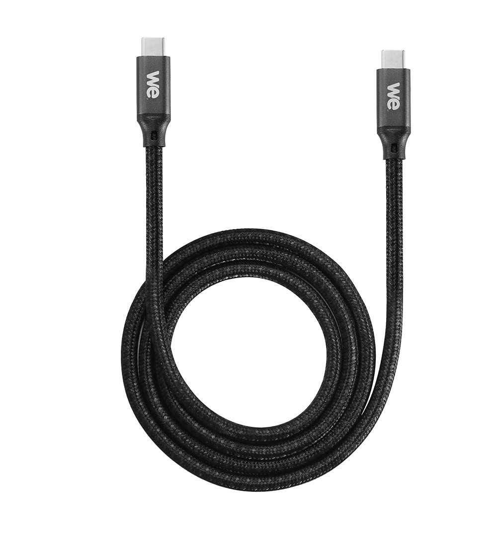 WE Cavo USB C a USB C Ricarica Rapida 3A 60W Cavo USB Tipo C USB 3.2 Gen 1 Nylon Intrecciato Ultra Resistente Lunghezza 1M
