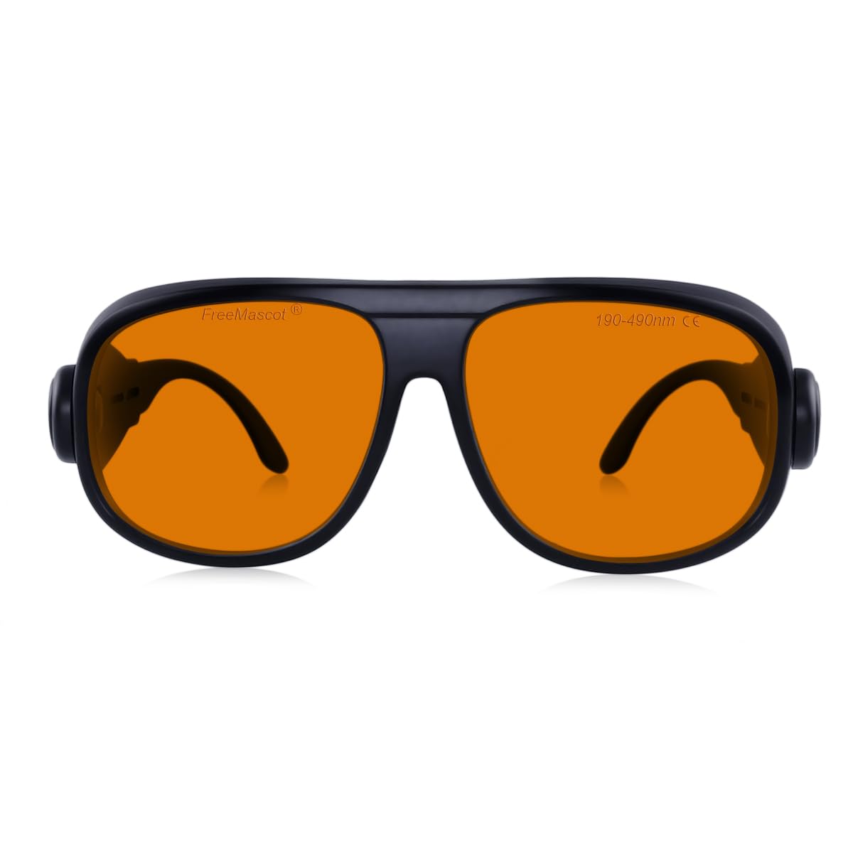 FreeMascot OD 6+ 190nm-490nm Wavelength UV light/Violet & Blue Laser Safety Glasses