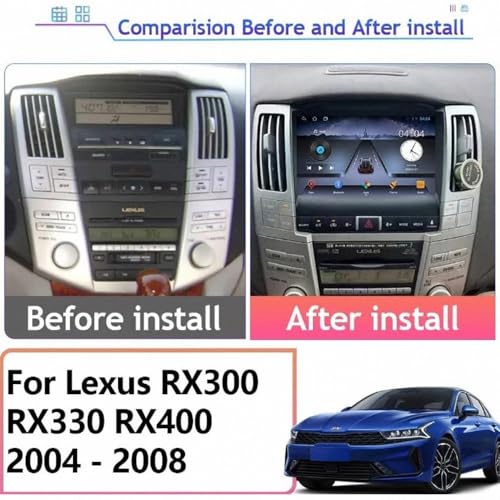 Radio de coche para Lexus RX con CarPlay Airplay y pantalla Mirror Link integrada 2