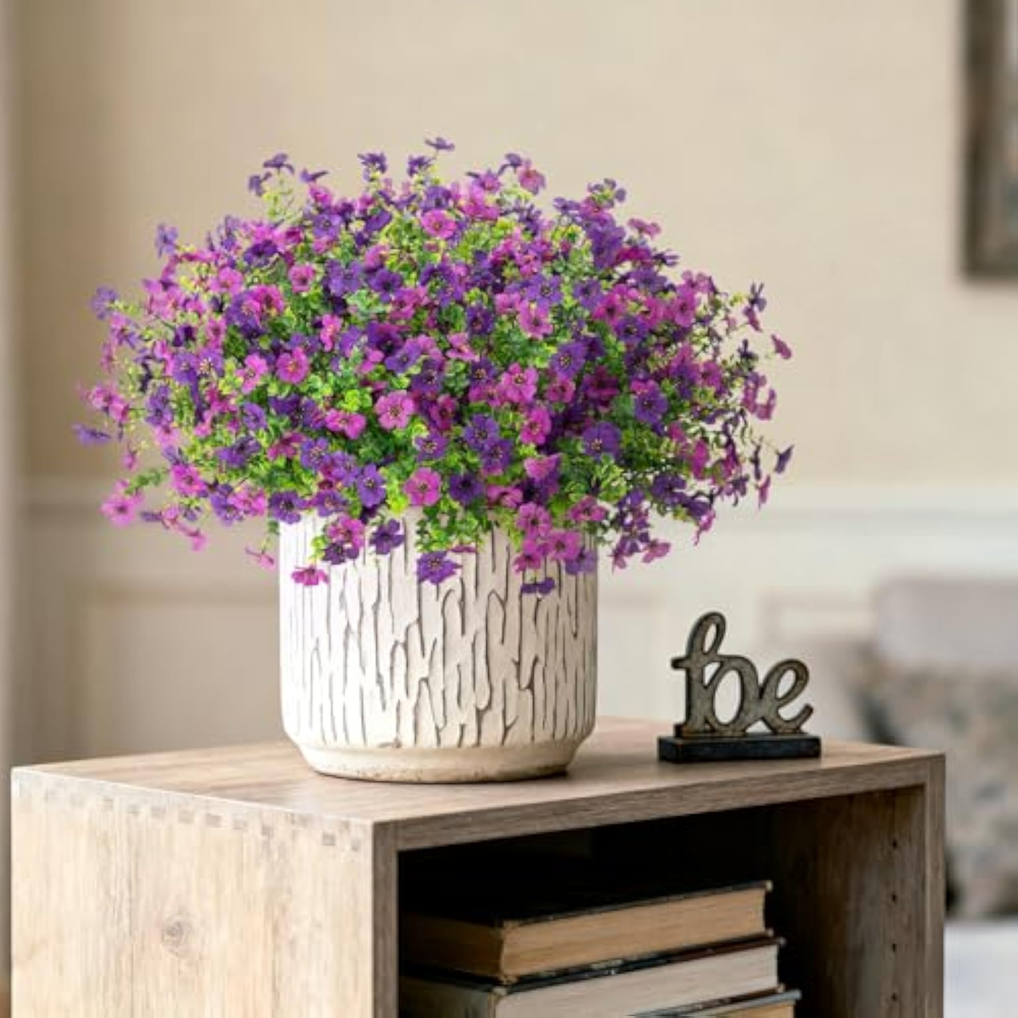 Artificial Fake Mums Flowers for Outdoor Fall Decor