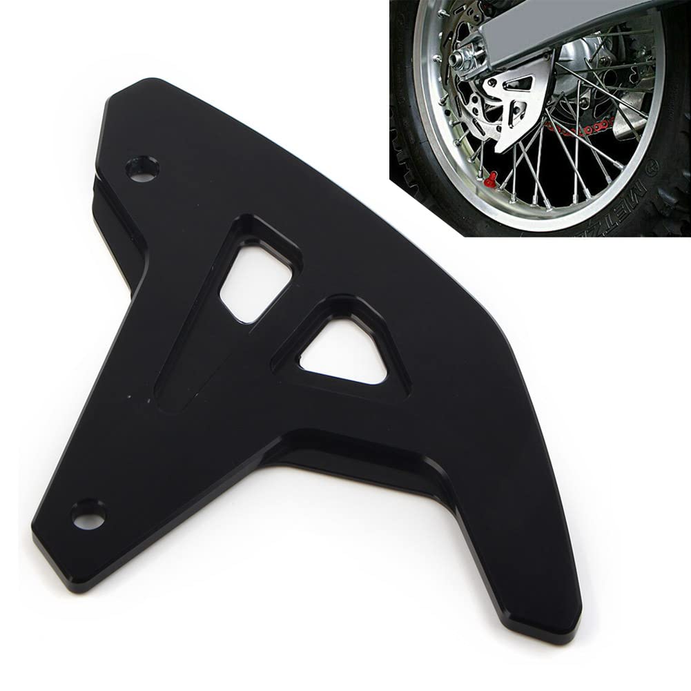 FSFYUK Protection de disque de frein arrière CNC noire Pour DRZ 400 2000-2004, DRZ 400E 2000-2007, DRZ 400S 2000-2015, DRZ 400SM 2005-2020