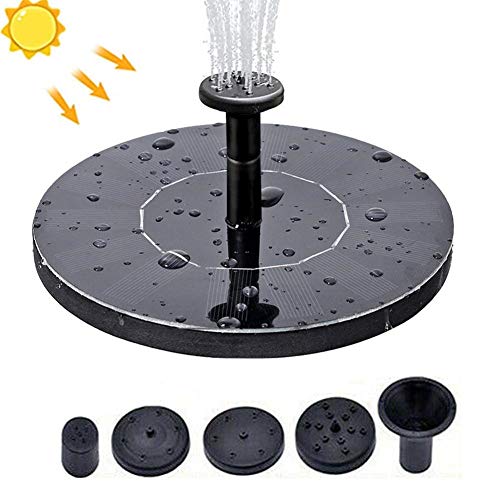 Preisvergleich Produktbild LangRay Solar Springbrunnen, Solar Teichpumpe mit 4 Effekte Solar Wasserpumpe / Solar schwimmender Fontäne Pumpe für Gartenteich Oder Fisch-Behäl