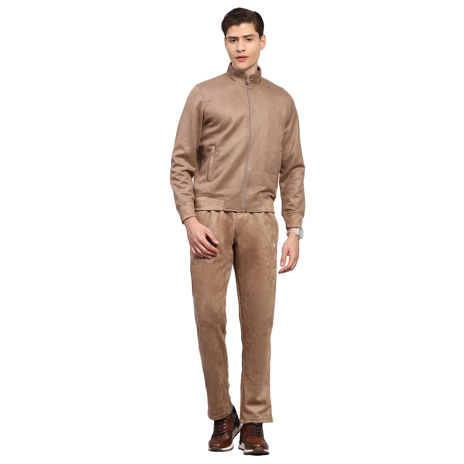 Monte Carlo Mens Regular Fit Solid Collar Neck Full Sleeves Winter Tracksuit| Men Track Suit | Stylish Sportswear Set with Jacket and Lower | Activewear Set For Men's (Pack Of 1)-picture-26