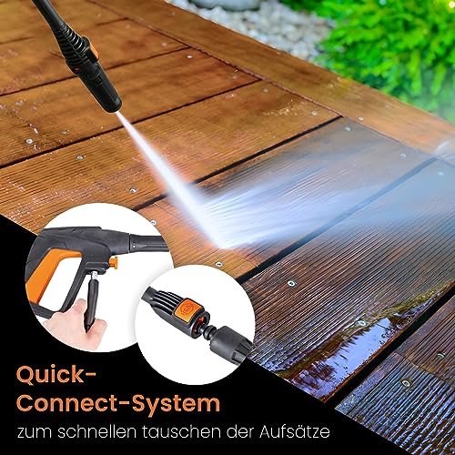 IXES Hochdruckreiniger IX-PRC1400 inkl. Zubehör | max. 110 bar Druck | 1400W Leistung | 408 L/h |...