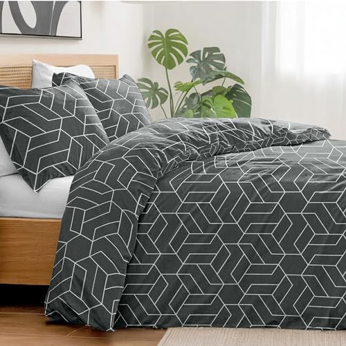 Dreamzie Bettwäsche 240x220 + 2x65x65 Geometrisch, Mikrofaser – Ansicht 3