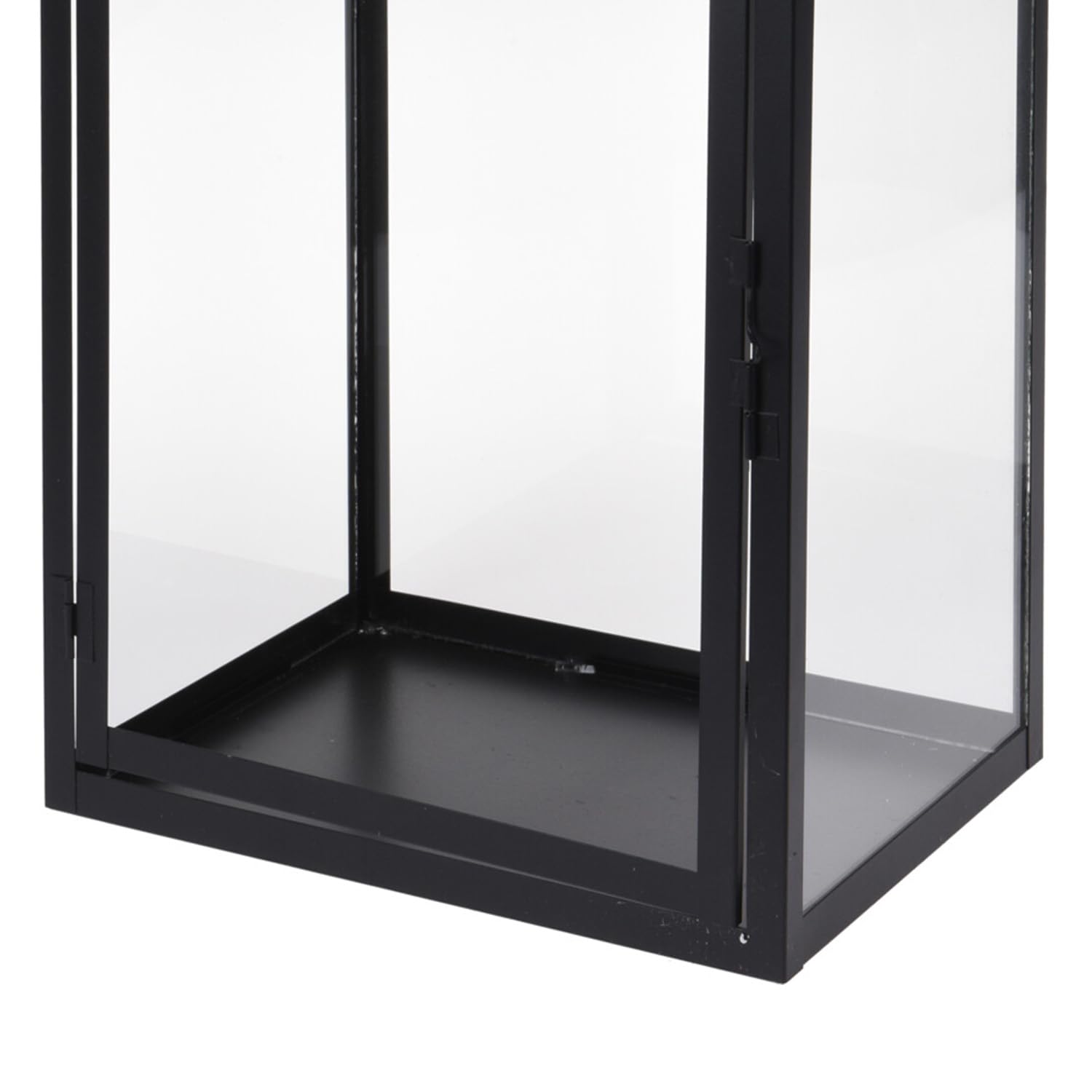 Mojawo 3er Set Gartenlaterne Windlicht Laterne Laternen Metalllaterne Set Dekoration Außen Metall Schwarz H28/35/44cm