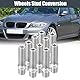 X AUTOHAUX 10 Stück M12x1.5 zu M12x1.5 Felgenbolzen Umbau für BMW Silberton
