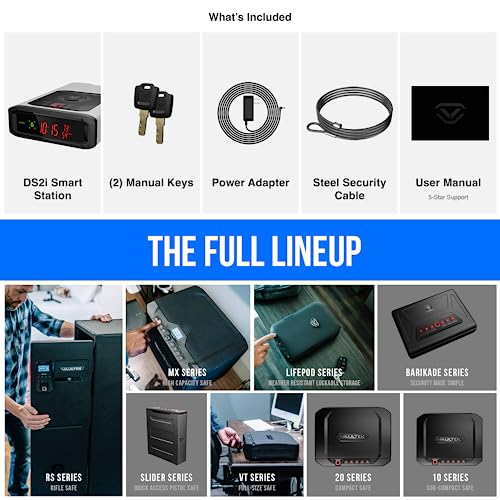 Image of VAULTEK Smart Station Biometric Smart Safe with Built-in Wireless Phone Charger + Auto Open Drawer + Bluetooth Safe Management