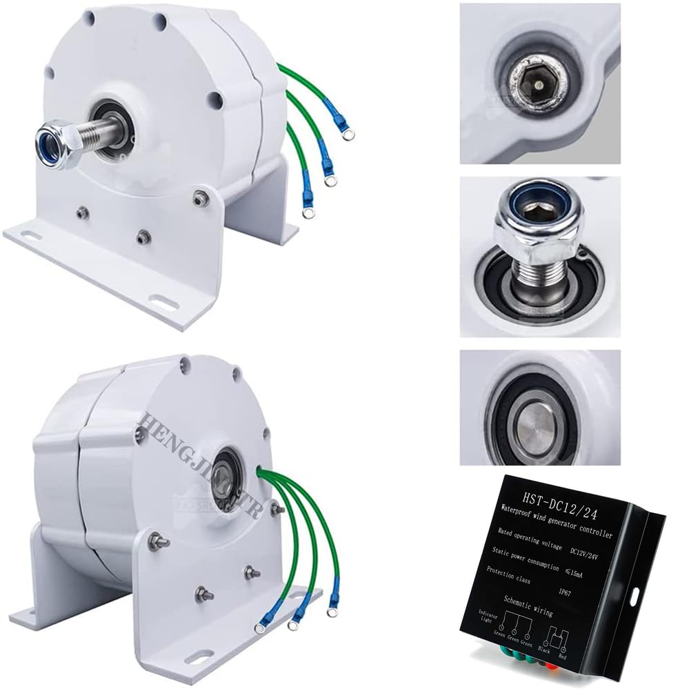 Motor eléctrico portátil de imanes permanentes de 12000W 110V / 220V, generador de levitación magnética DIY AC Alternador Motor de imanes permanentes (con Base)