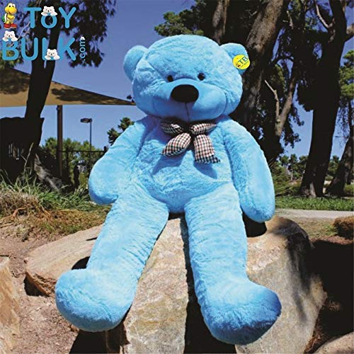 Image of Real Giant Teddy Bear, 7 Feet Tall SkyBlue Teddy Bear, 84 Inches Soft Toys (with 30cm Heart Free) (7 Feet, SkyBlue)