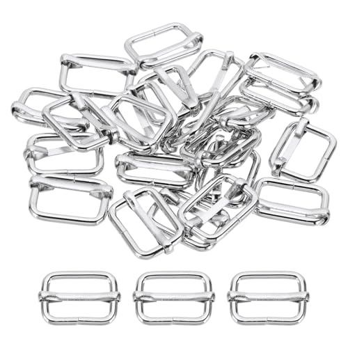 Boucle coulissante matériel de ceinture et fabrication sac à dos PATIKIL argent