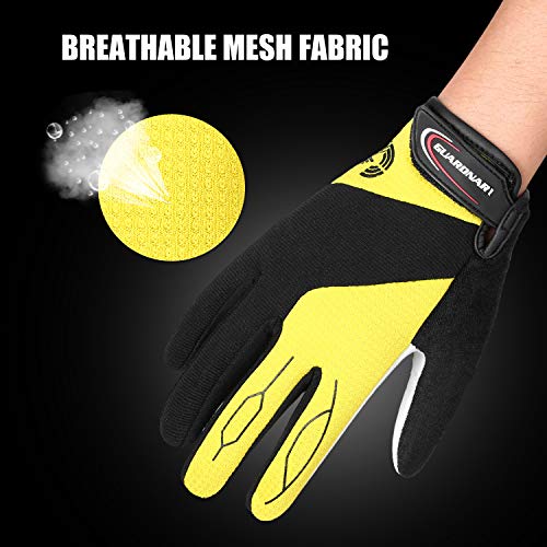 Andoer Luvas de equitação respirável para esportes ao ar livre, masculino, feminino, bicicleta, moto