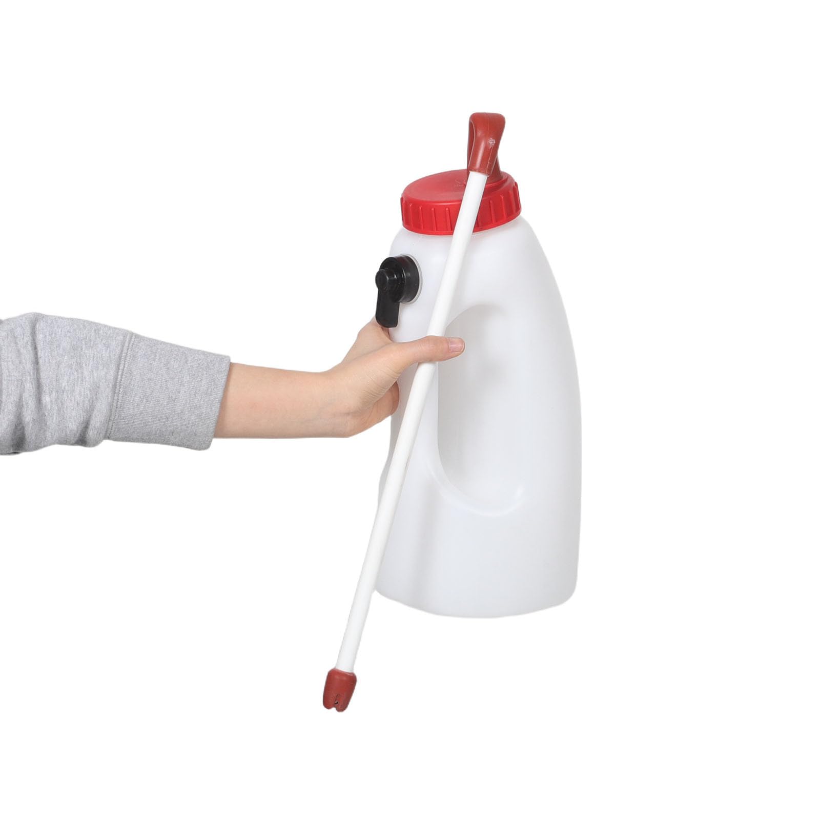 INOOMP Biberon per Vitelli e Agnelli da 4l in Plastica Bianco Tubo di Alimentazione per Fattoria, Alimentazione Accurata e Supporto Immunitario per Capre e Agnelli