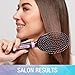 Conair Salon Results Hairbrush - Men and Women - Detangling Hair brush - ideal for curly or straight styles - features wire bristles and cushion Base - Pink/Black